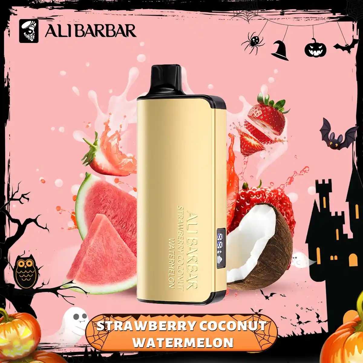 ALIBARBAR INGOT 9000 Puffs – Strawberry coconut watermelon