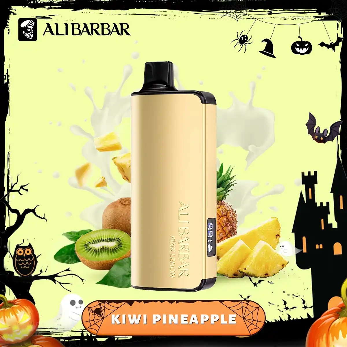 ALIBARBAR INGOT 9000 Puffs – Kiwi pineapple