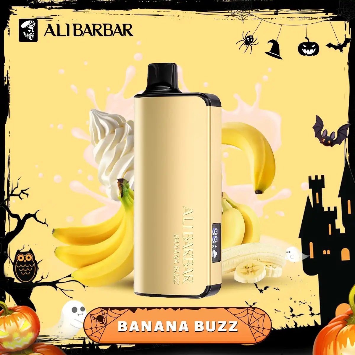 ALIBARBAR INGOT 9000 Puffs – BANANA BUZZ ICE