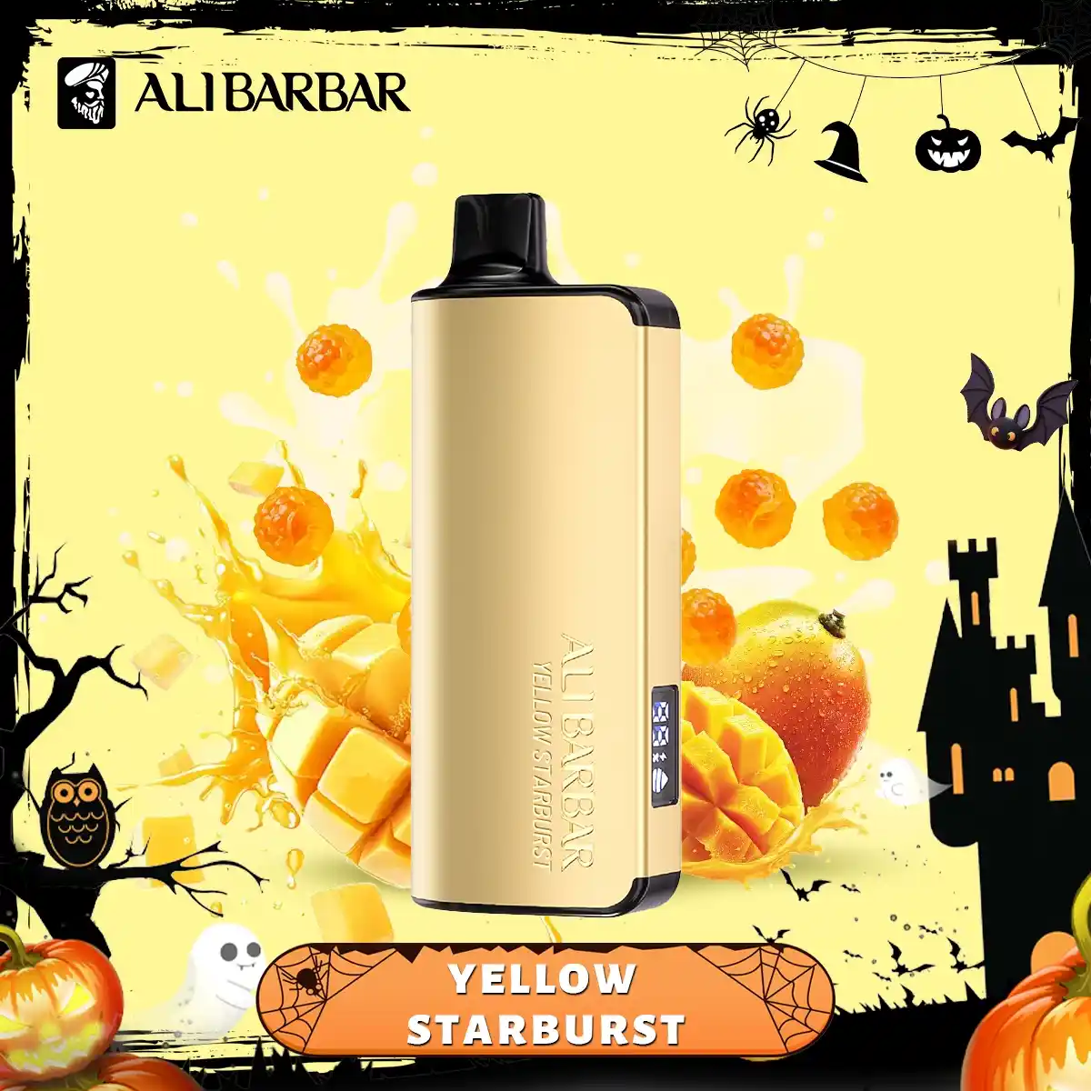 ALIBARBAR INGOT 9000 Puffs – Yellow starburst